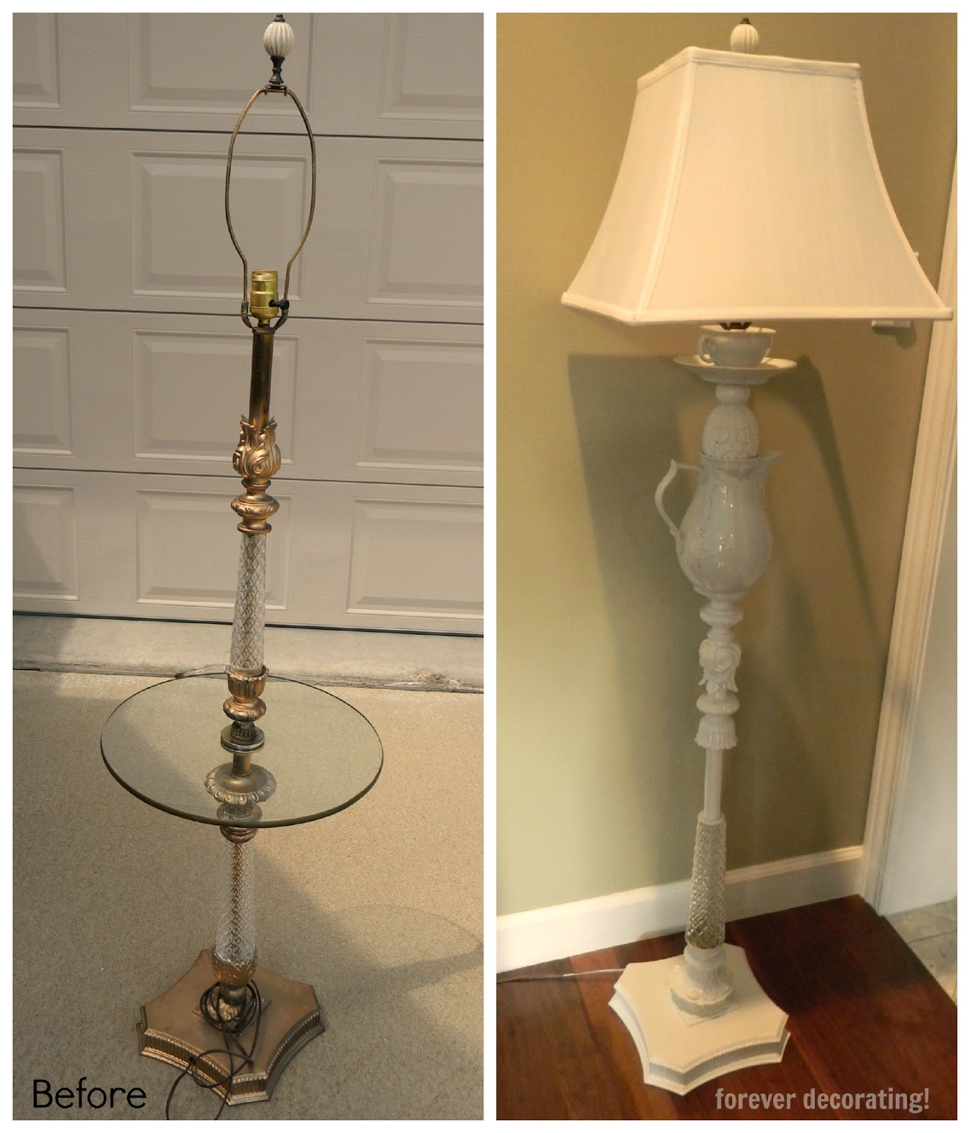 Forever Decorating! Charming OneofaKind Teapot Floor Lamp!