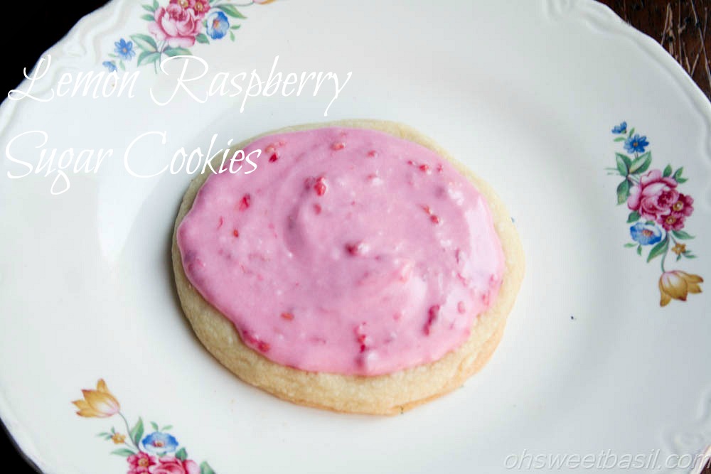Lemon Raspberry Sugar Cookies Oh Sweet Basil
