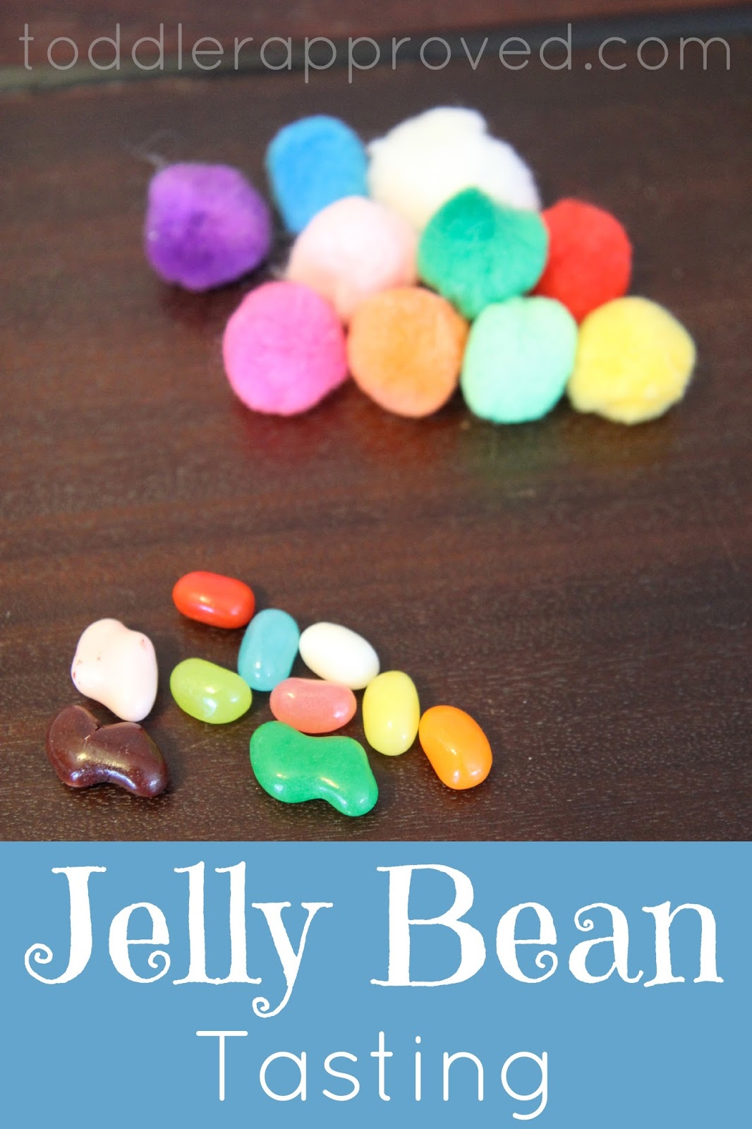 Toddler Approved! Jelly Bean Tasting {A Color Matching Activity}