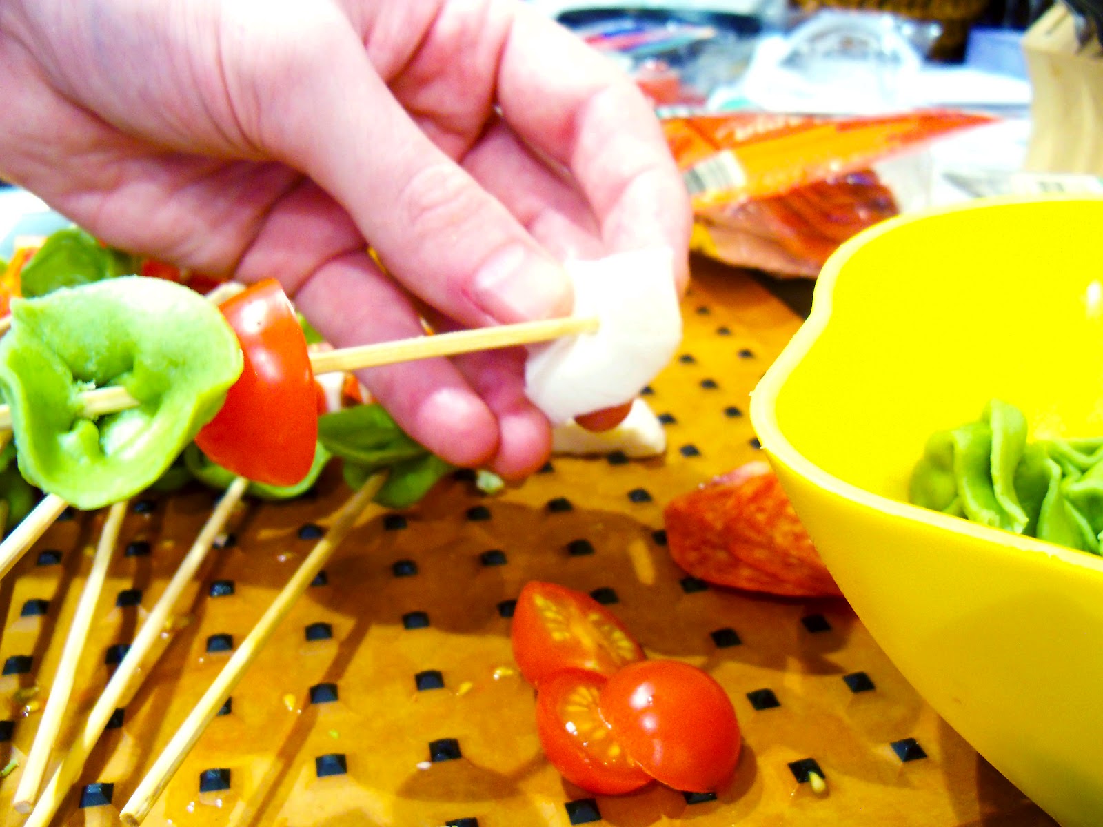 Aldi Food Blog Balsamic Tortellini Skewers