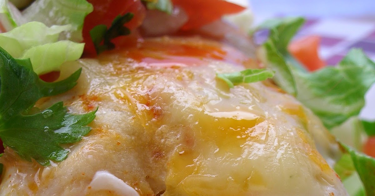 Basil Chicken Enchiladas {with mushroom soup}