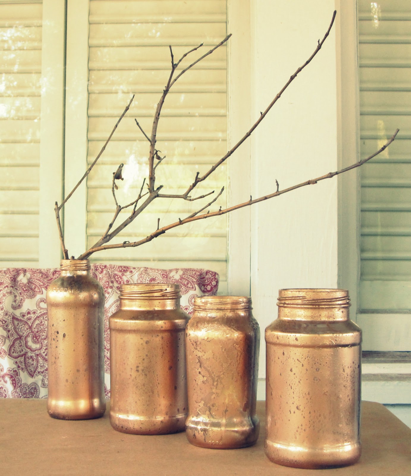 WobiSobi Gold Mercury Glass DIY