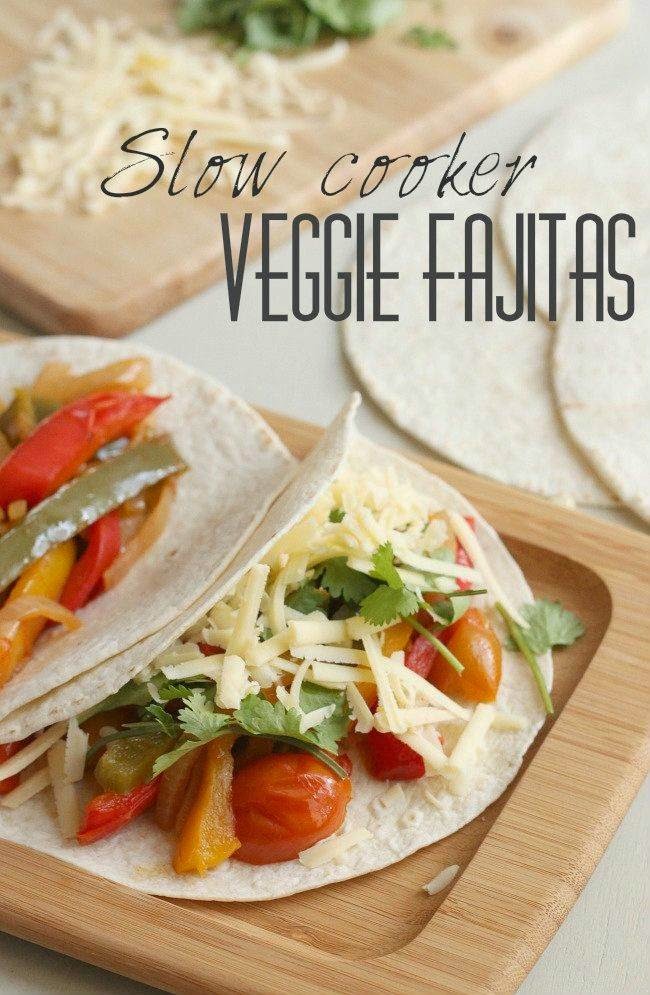 Slow Cooker Veggie Fajitas from Amuse Your Bouche Slow Cooker or