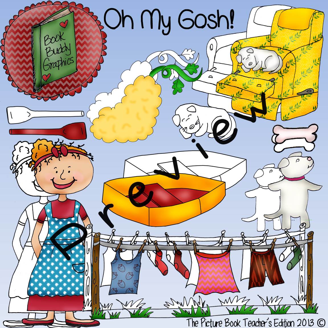 Oh My Gosh! Clip Art by Book Buddy Graphics | The Picture Book Teacher