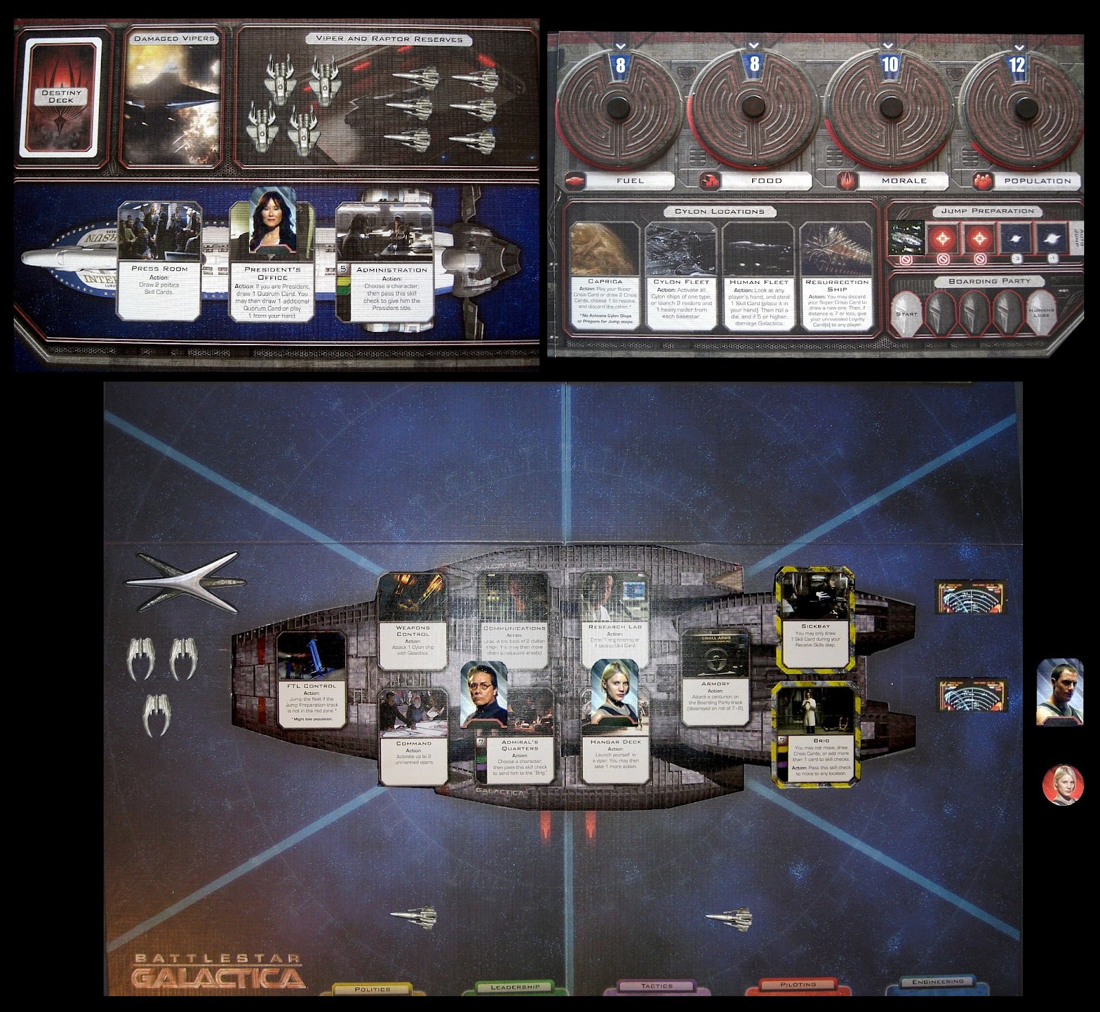 Head Shot Battlestar Galactica Board Game Revista Quentin