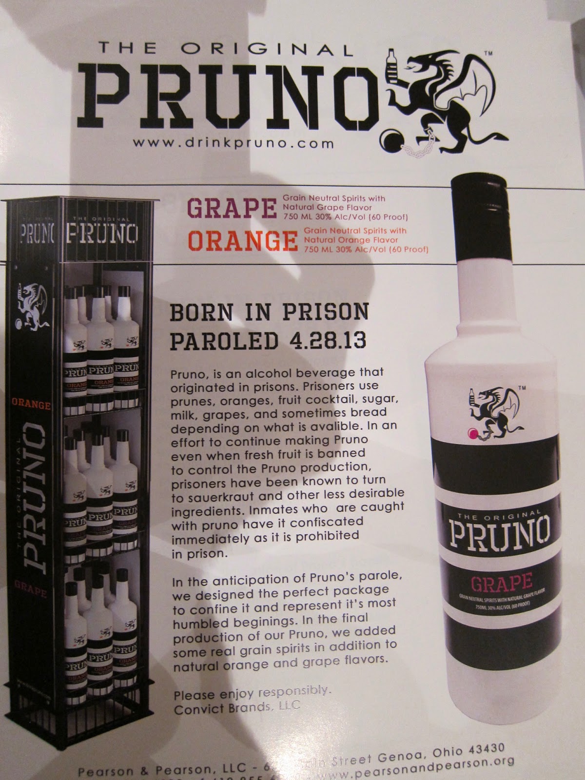 The Gray Report Weird new spirits green sparkling wine, prison liquor