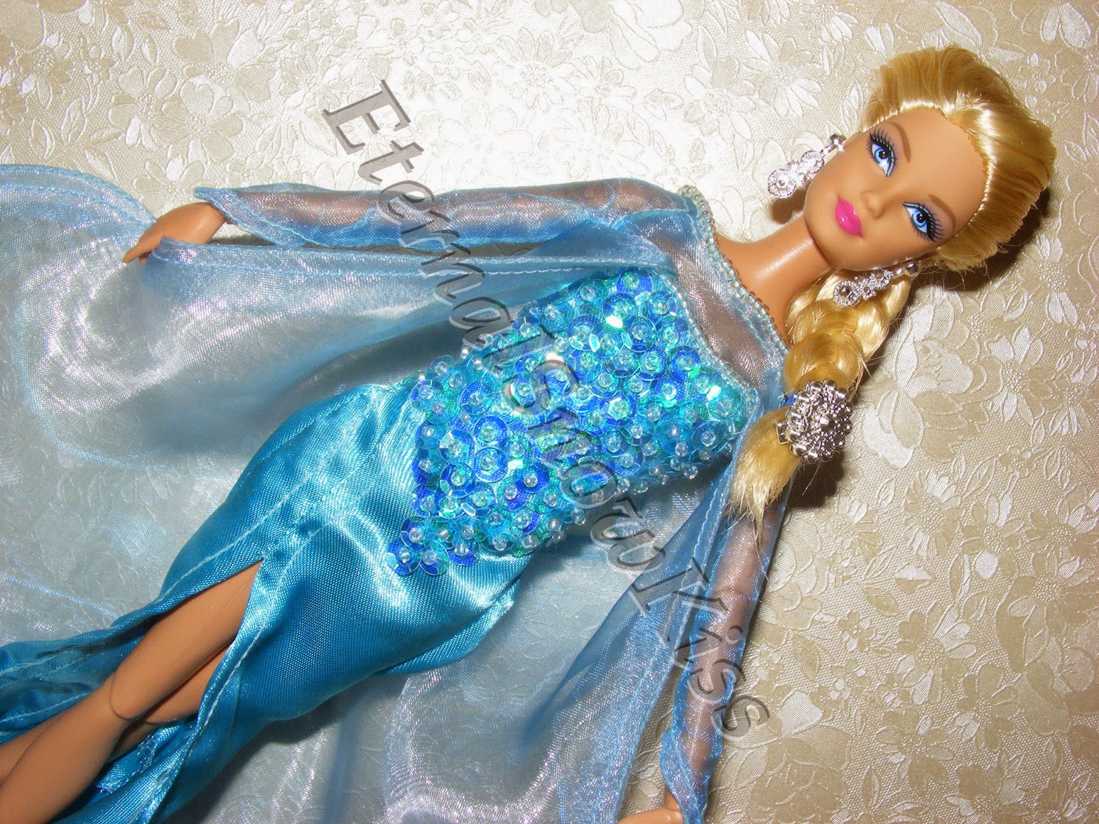 EternalSnowKiss How to make "Frozen" Elsa dress for dolls