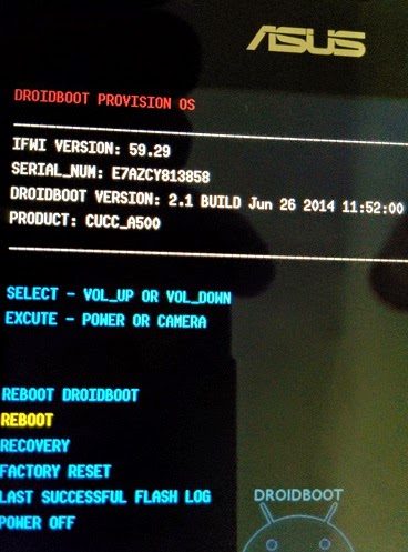 Atasi Bootloop dari Mode Droidboot Asus Zenfone 4