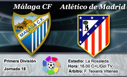 MÁLAGA C.F 0-1  ATL MADRID