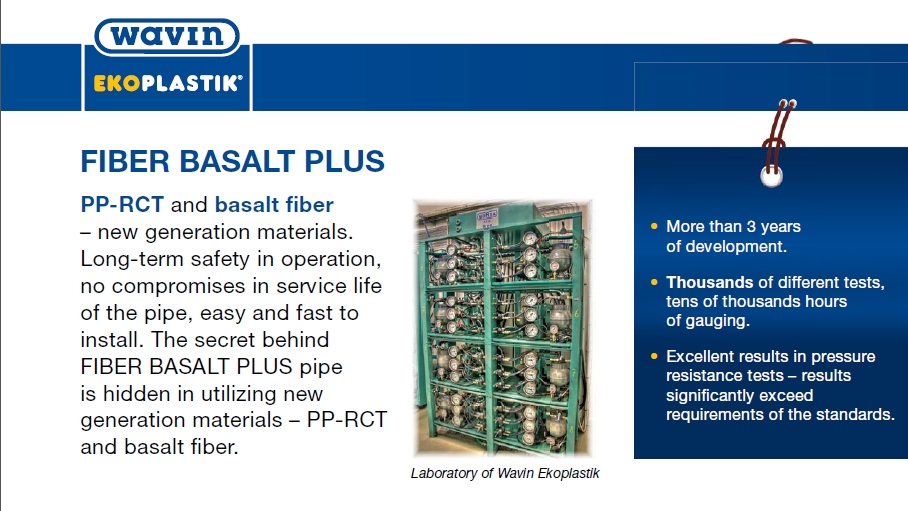 Basalt Fiber World: FIBER BASALT PLUS - Pipe reinforced with basalt fiber