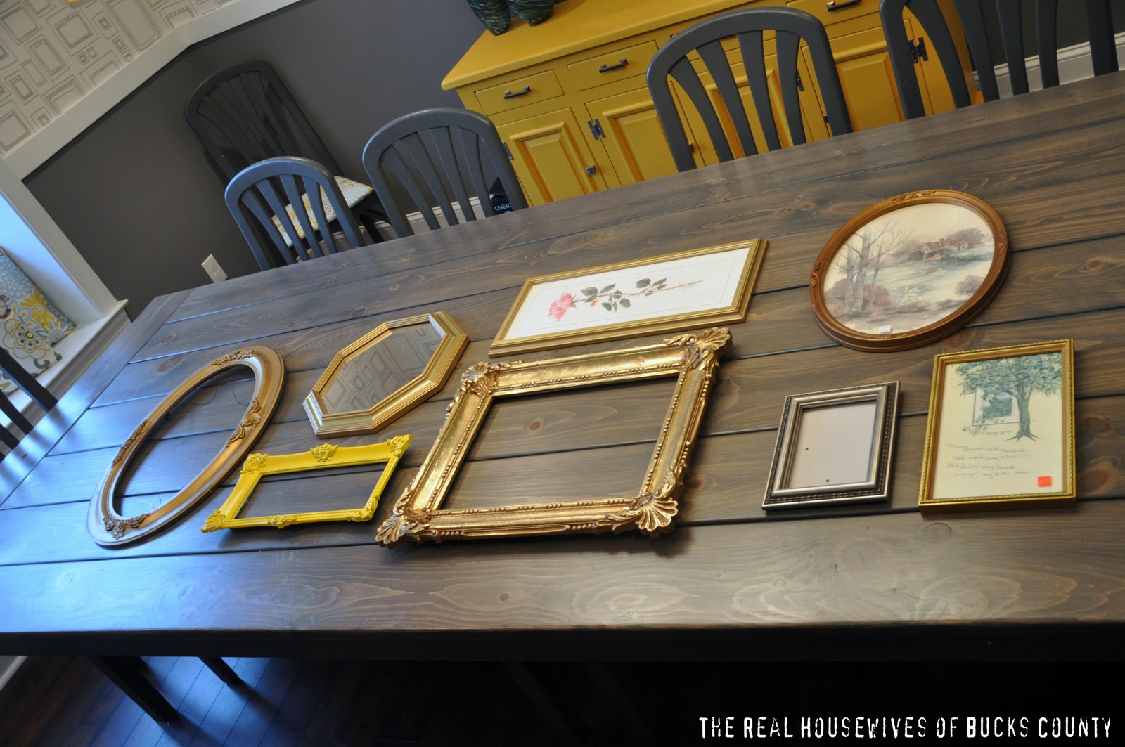 Granny Frames! {Dining Room Update} East Coast Creative