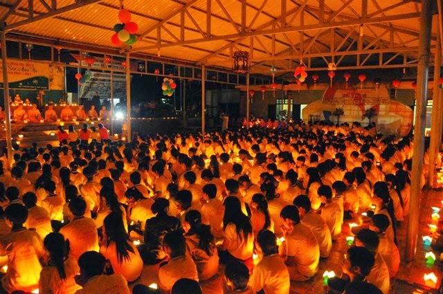 chùa hoa khai,khóa tu mùa hè,đăk nông,thắp nến,tri ân