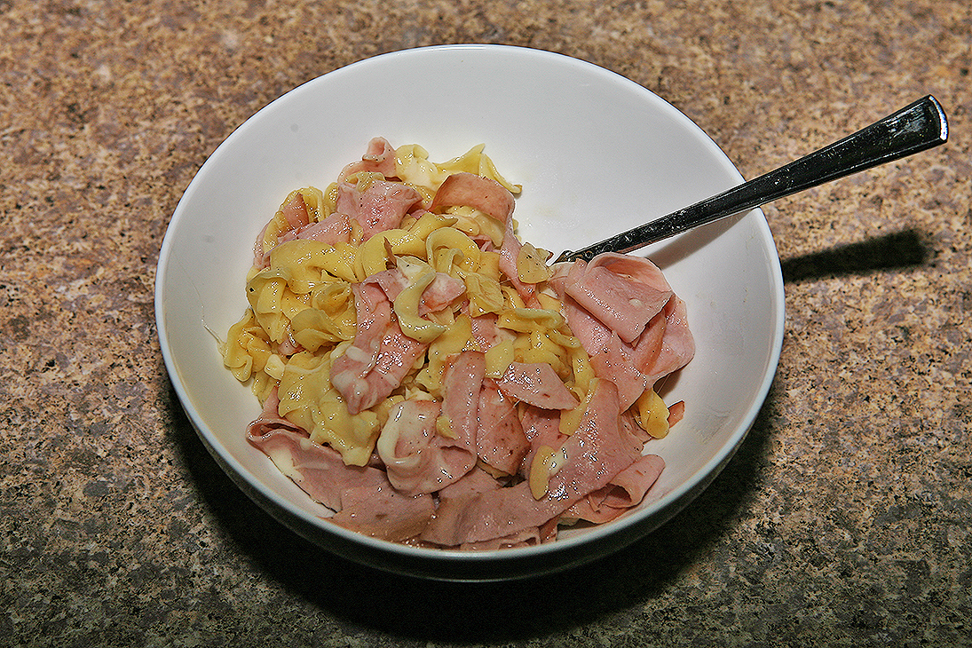 The Shit I Eat Fried Cheesy Egg Noodles with Ham