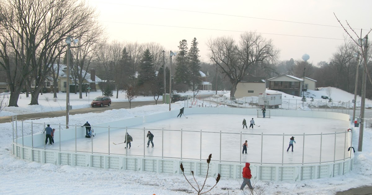Pacific Ice Outdoor Rinks Kindersley Outdoor Synthetic Ice Hockey Rink