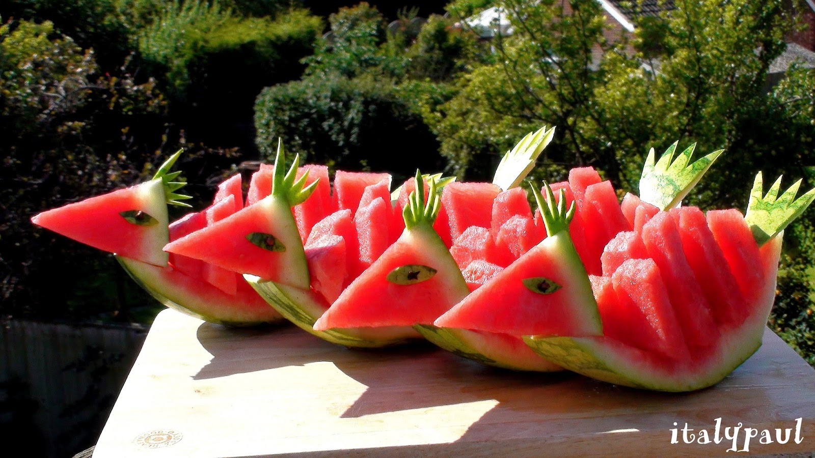 ItalyPaul Art In Fruit & Vegetable Carving Lessons Art In Watermelon