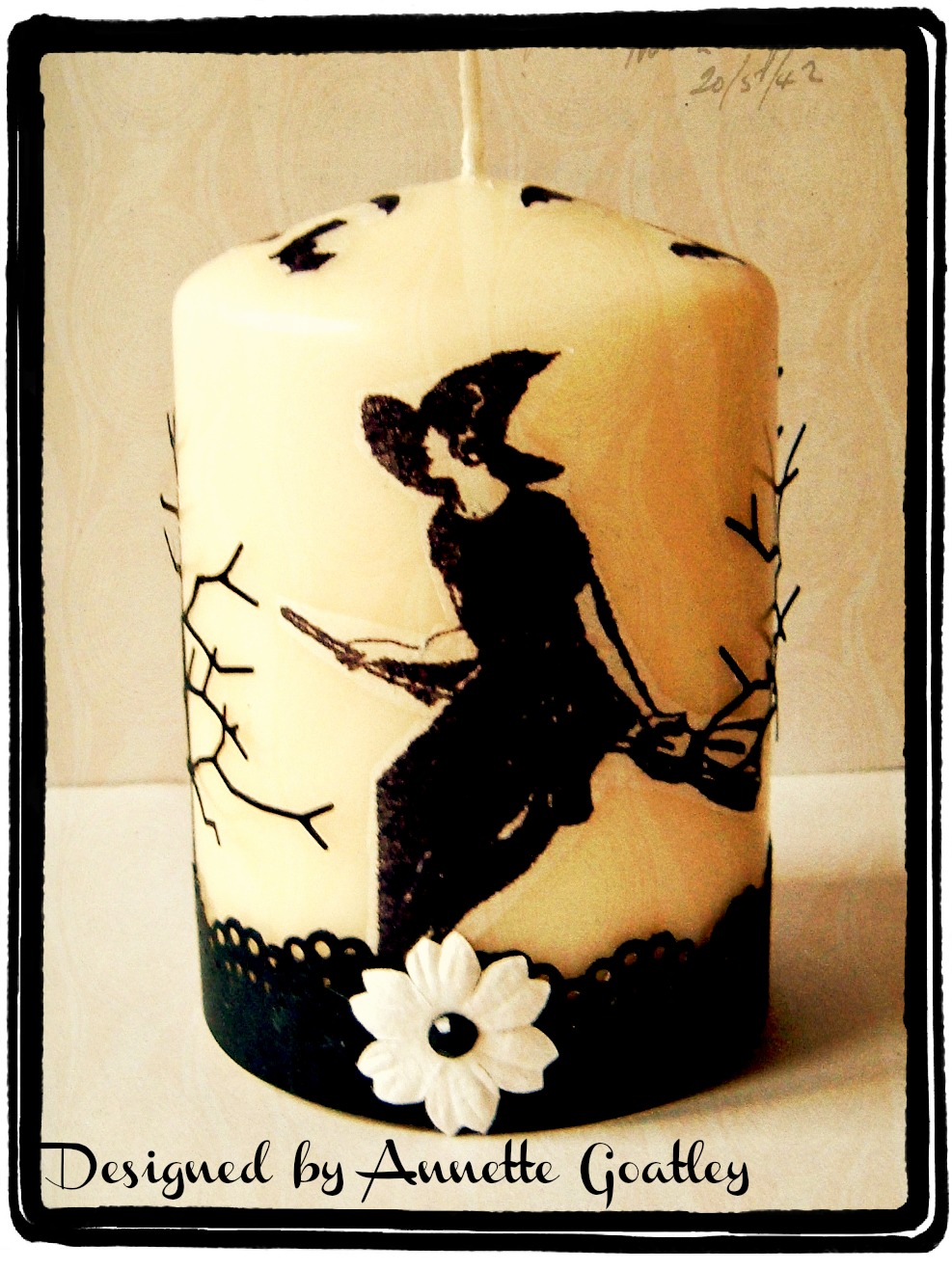Happy Daze Design Team A Candle for Halloween by Goatley