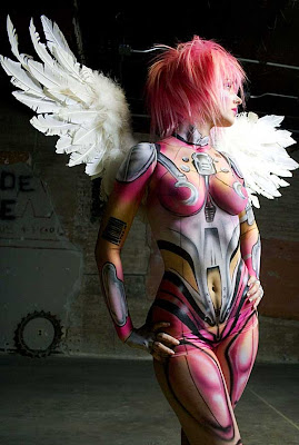 15 hot cosplay Angel Bodypaint