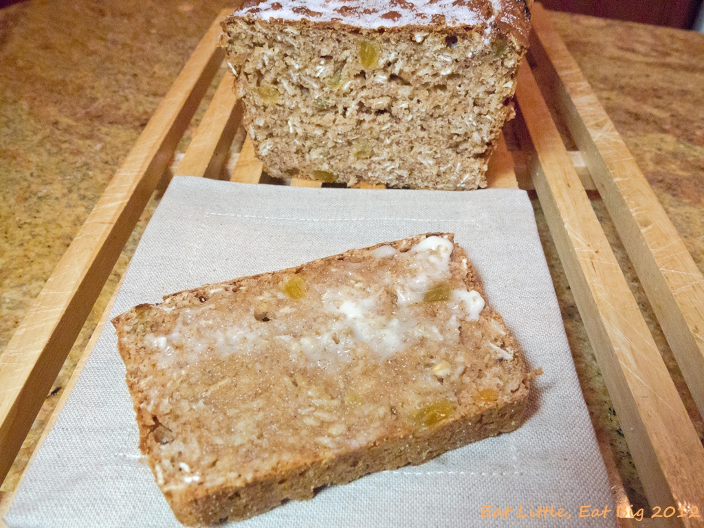Recipe for Oatmeal Raisin Whole Wheat Quick BreadDaring Bakers