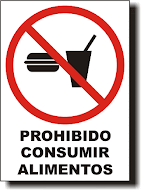 Prohibido Consumir Alimentos en esta zona....