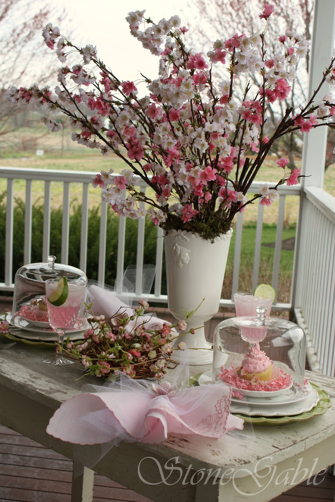 StoneGable Cherry Blossom Table