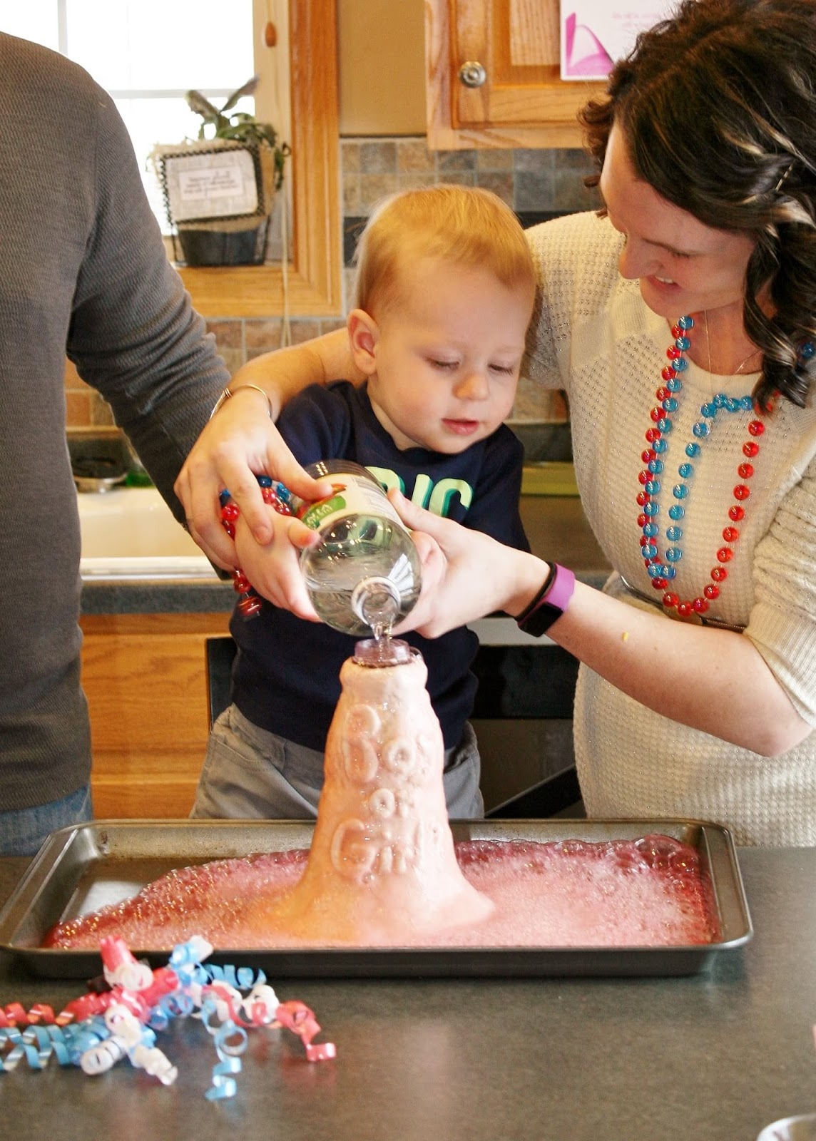 the stay at home zookeeper volcano gender reveal baby boy announcement ideas