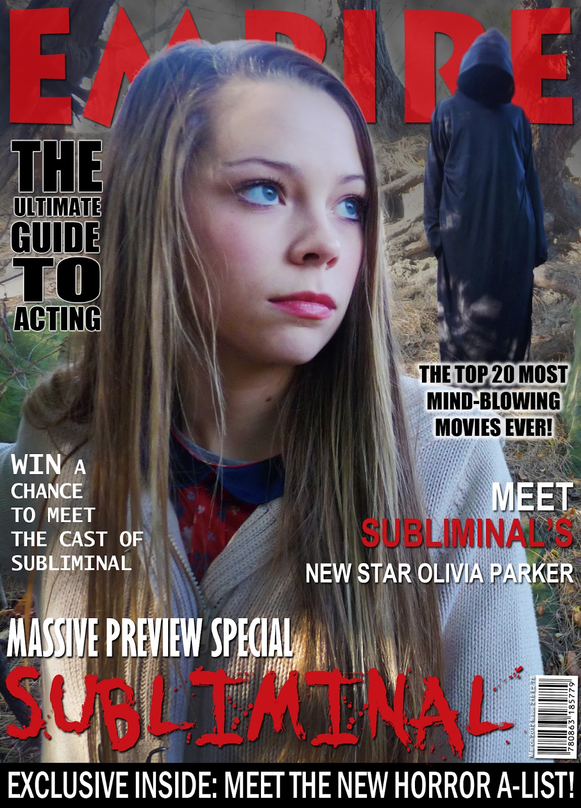 amy crow Horror Magazine Front Cover