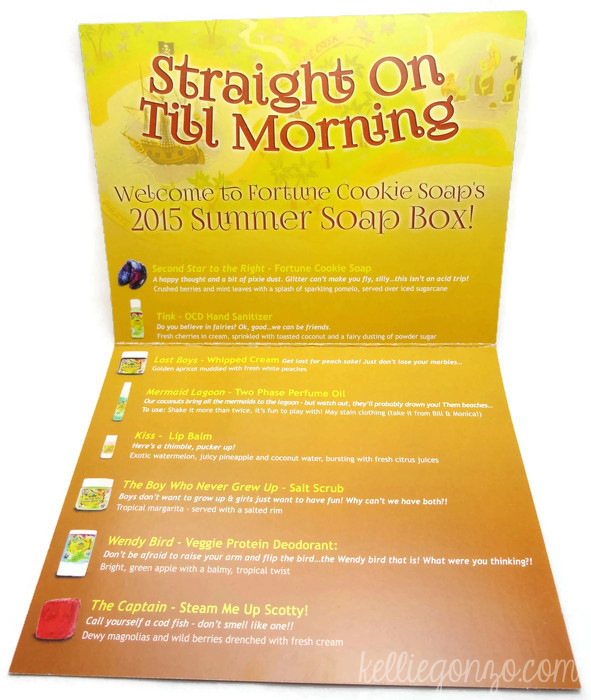 KellieGonzo Fortune Cookie Soap Summer 2015 Soap Box Subscription Review