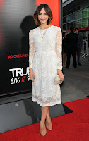 Katharine McPhee wearing a white dress