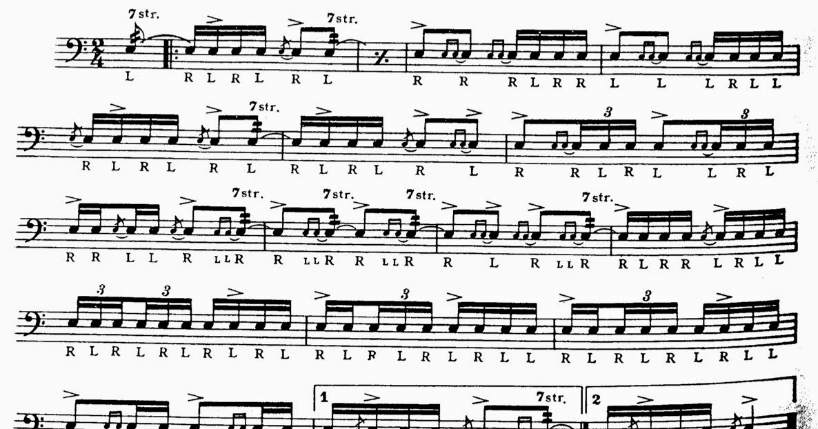 That Drum Blog 7stroke roll notation in Wilcoxon
