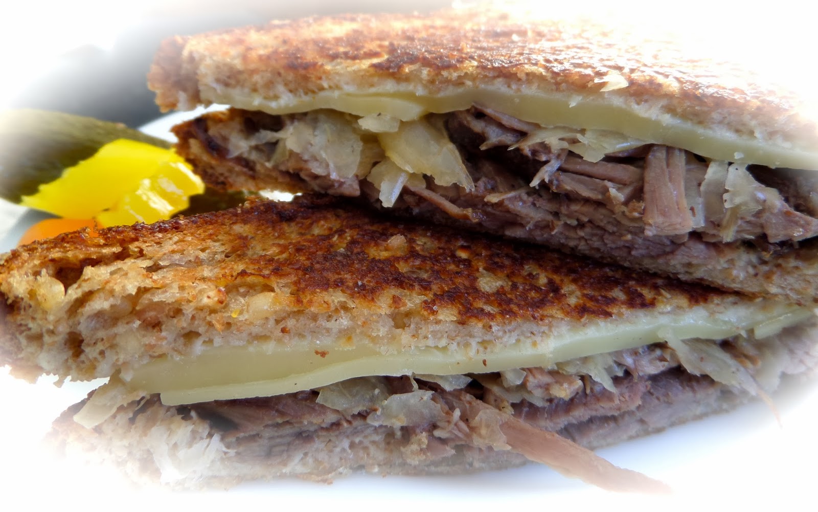 Becki Melvie Pot Roast & Hot Sauerkraut Sandwich