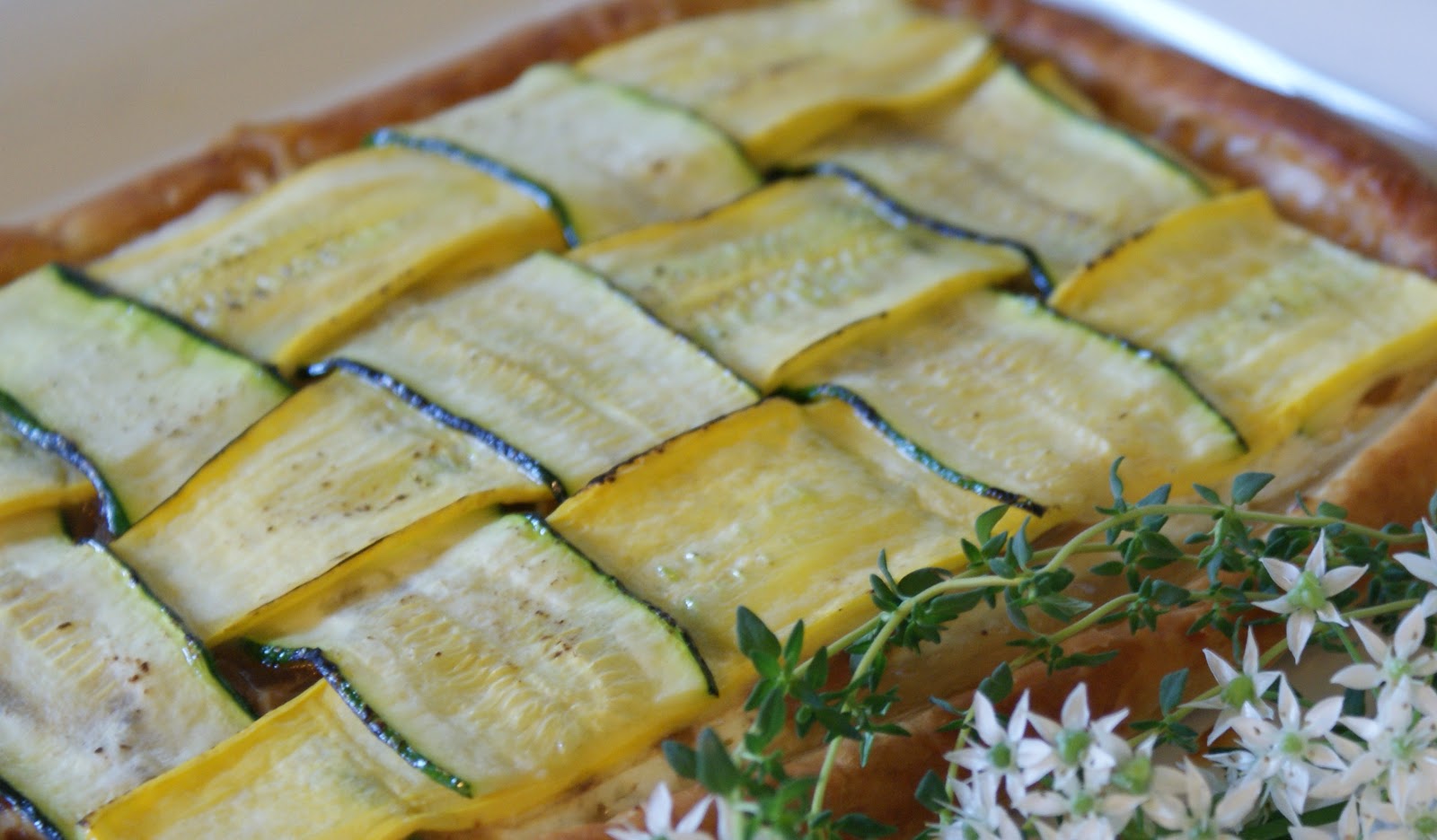 37 Cooks Zucchini and Goat Cheese Tart