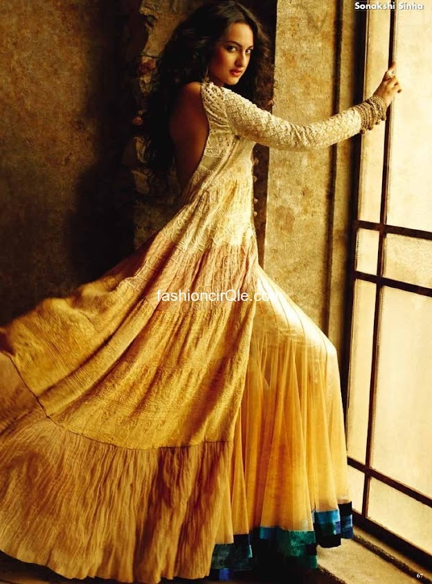 Sonakshi sinha long flowing dress - (3) -  Sonakshi Sinha  OK! India – June 2012 orange dress