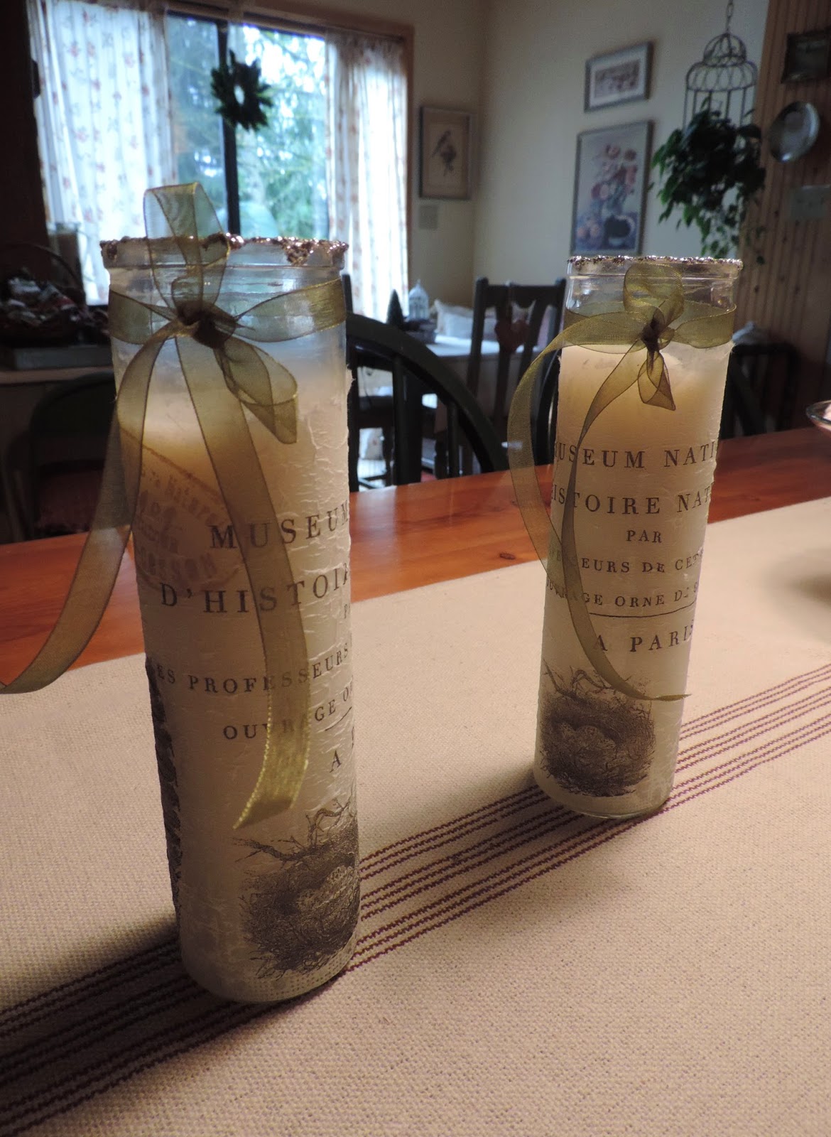 Beatrice Euphemie Decoupage Candles