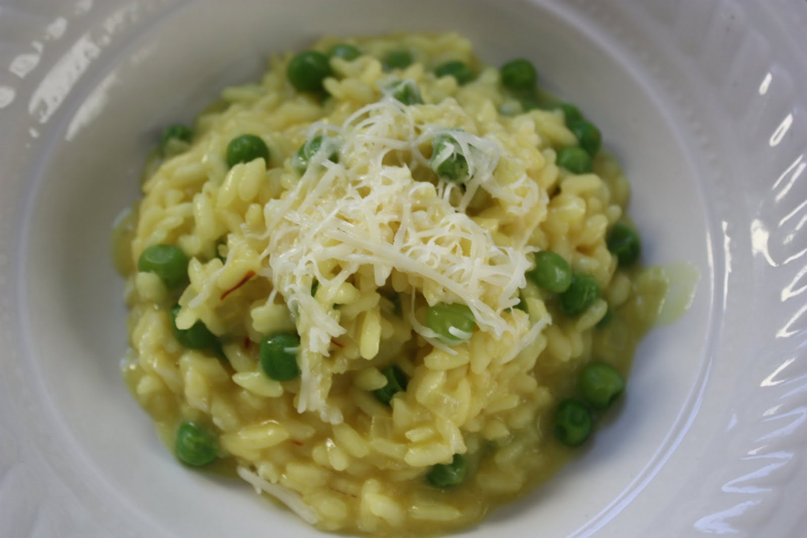 Green Pea and Saffron Risotto