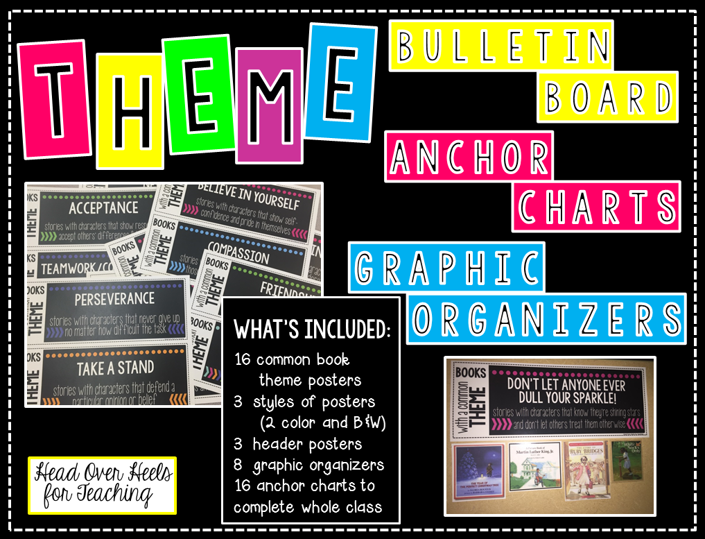 Head Over Heels For Teaching Theme Boards, Organizers & Anchor Charts