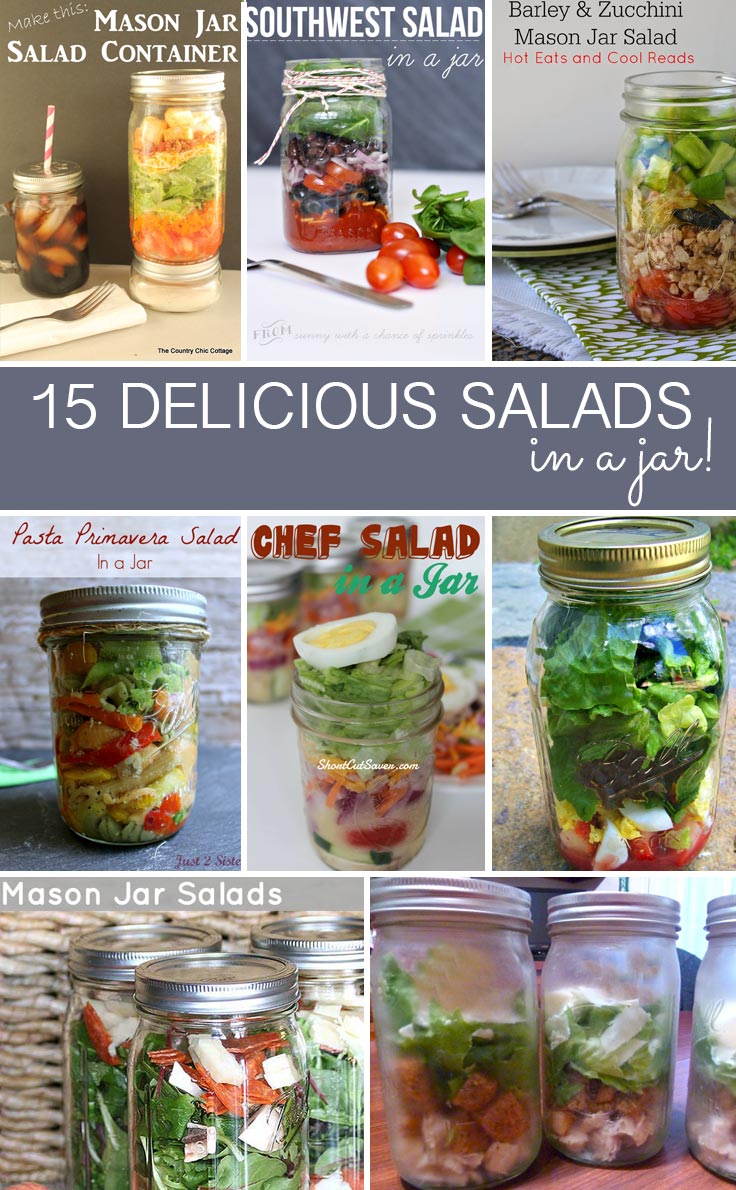 Crafts with Jars 15 Salads in a Jar