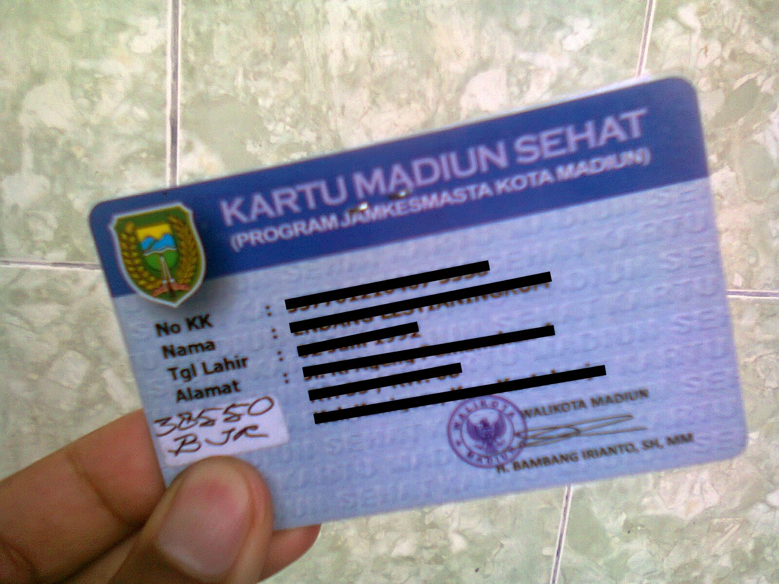 JAMKESMASTA atau Kartu Madiun Sehat JAMKESMASTA atau Kartu Madiun Sehat