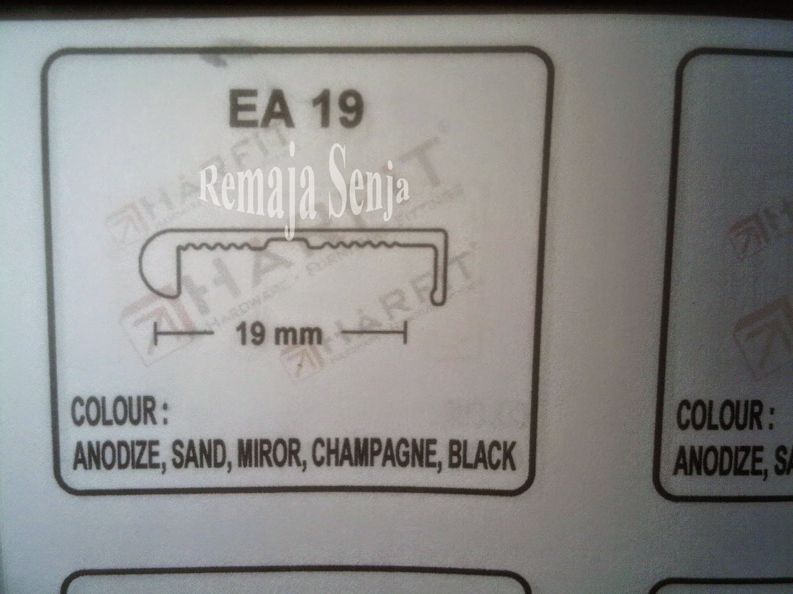 Edging Aluminium EA 19 Bintang Hardware Jual Hardware Furniture Fittings Online