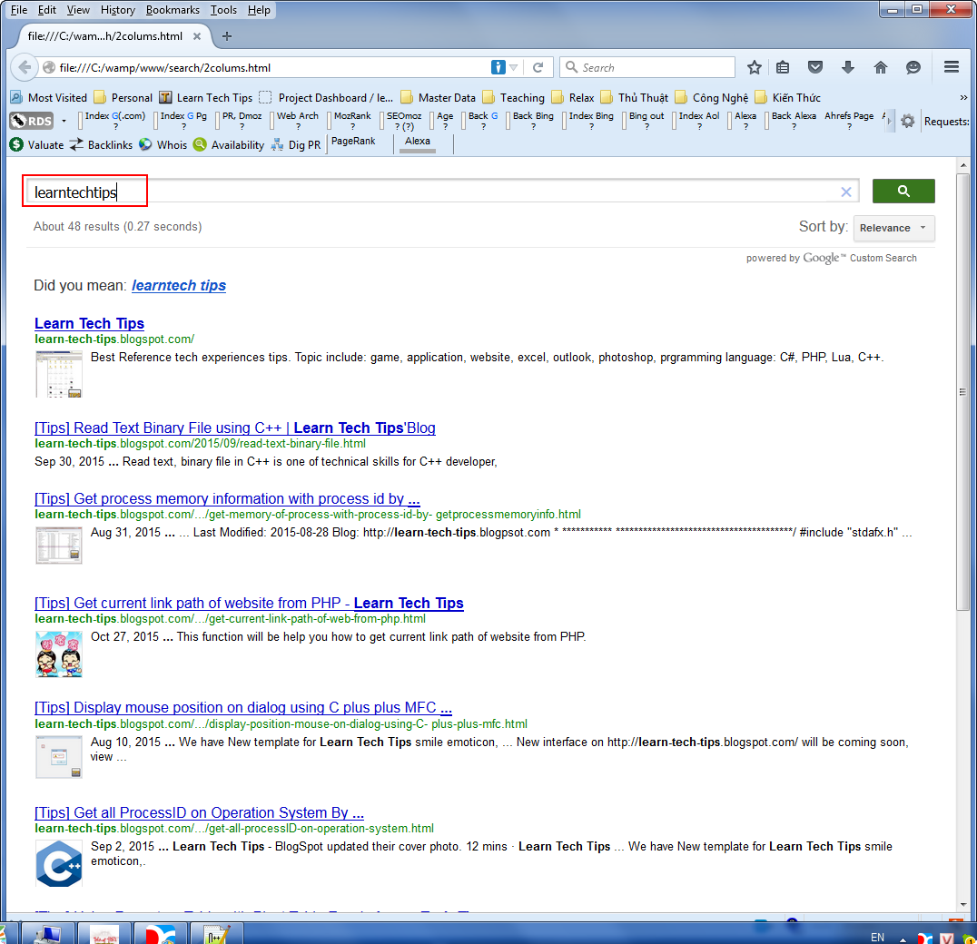 [Tips] How to get Google Search Result to own website Learn Tech Tips