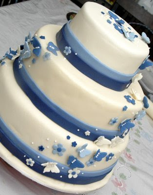 Decoração de noivado Decoração de noivado azul