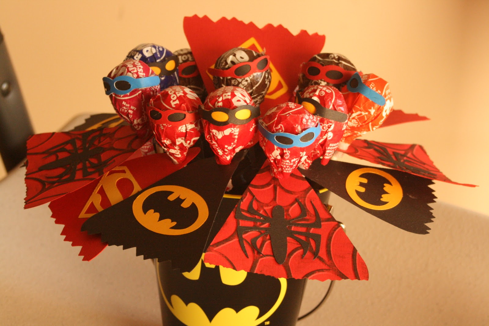 Superhero Lollipops