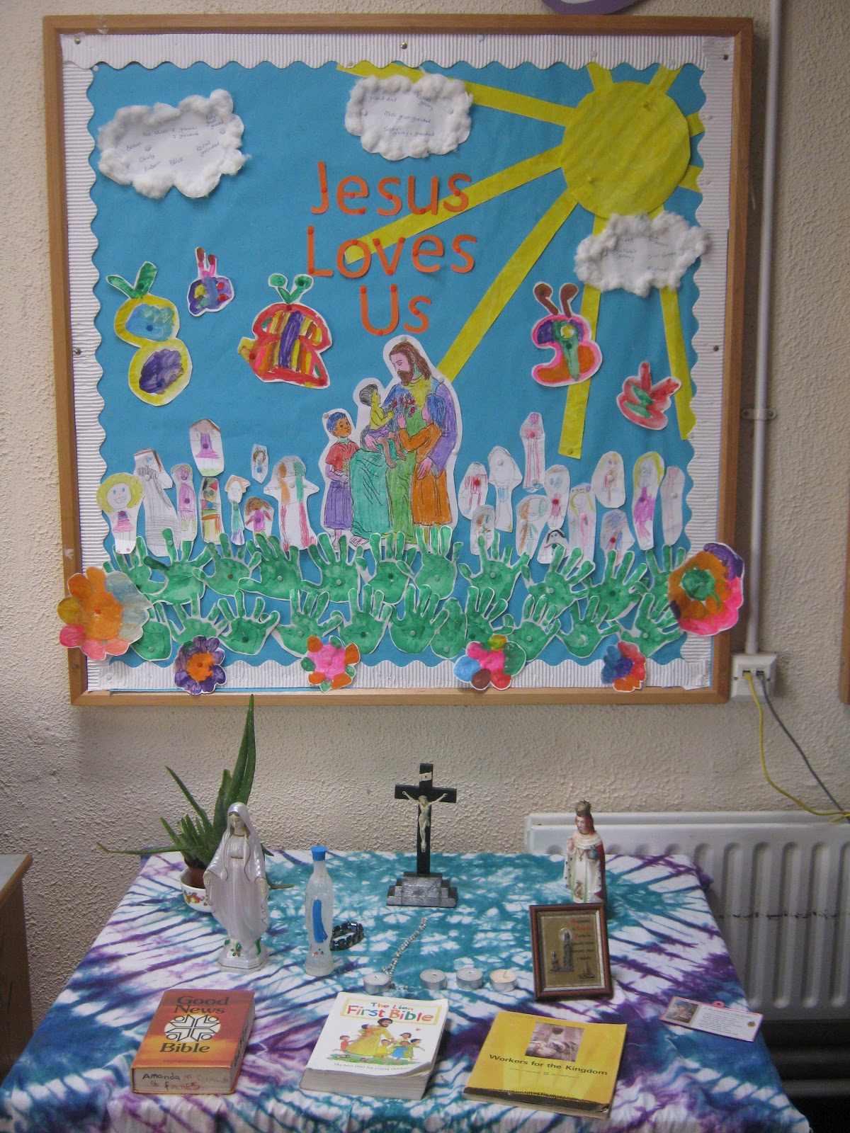 Mrs White's Room Our Prayer Table