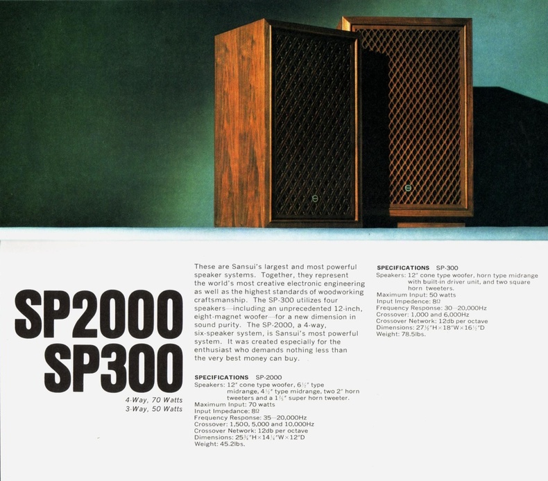 sansui sp 2000 speakers