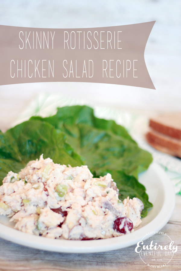 Low Calorie chicken salad recipe. I am making this for sure! <3 www.entirelyeventfulday.com