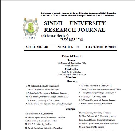 Sindh University Research Journal