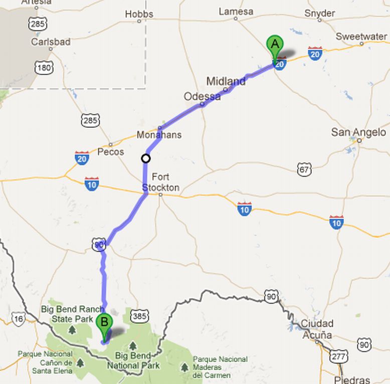 Happy Trails On the Road Big Spring, Texas, to Terlingua, Texas