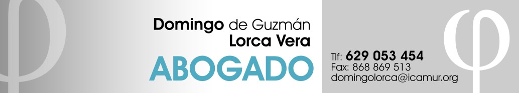 Domingo de Guzmán Lorca Vera - Abogado