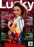 Miranda Kerr on the cover of Lucky magazine June/July 2014 issue