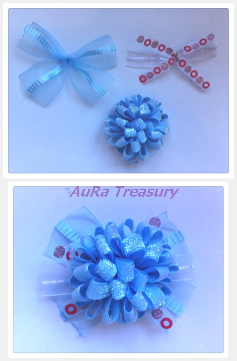 AuRa Treasury How to make a Pom Pom Bow