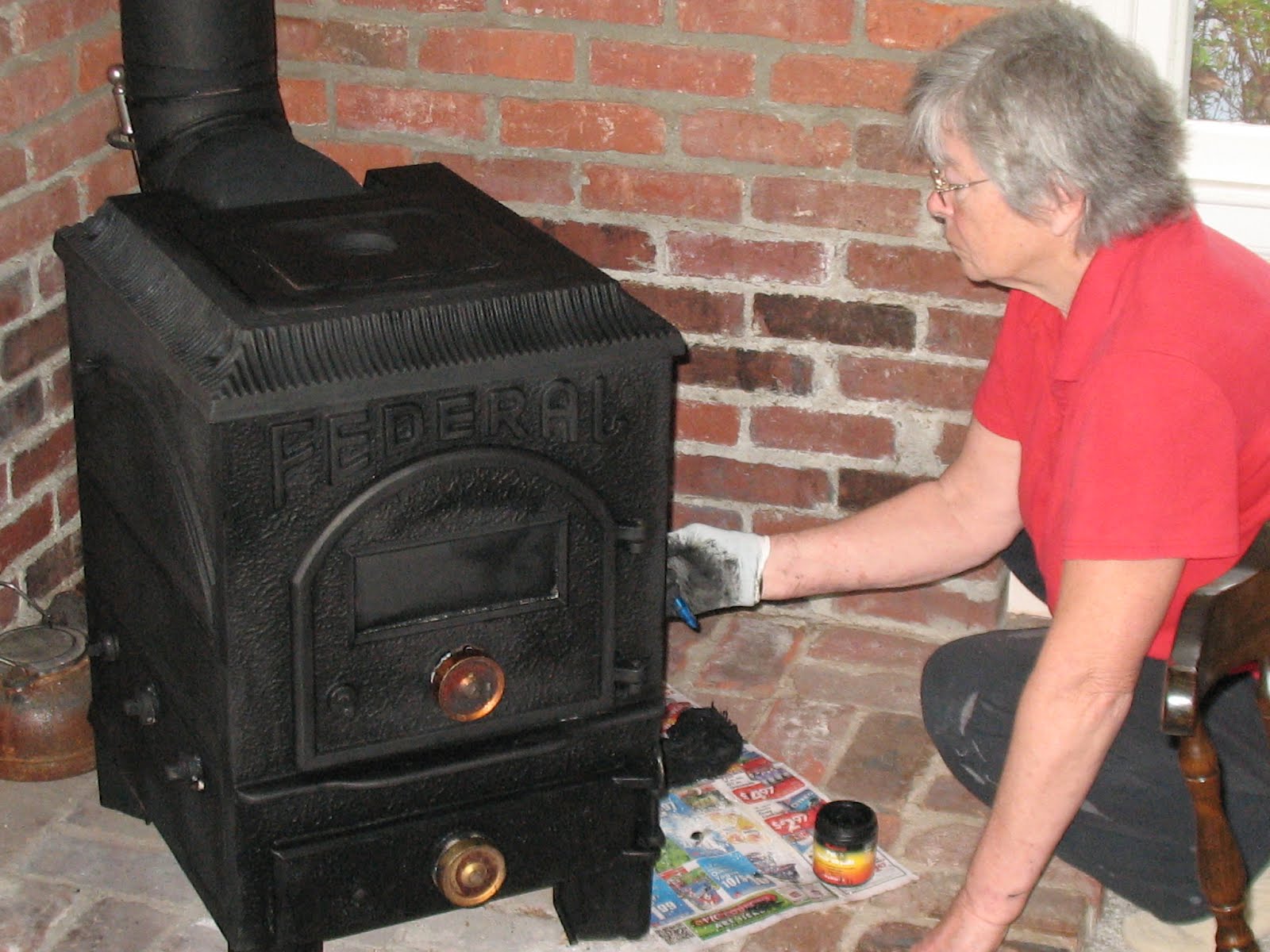 Hall of Flowers Wood Stove Blacking